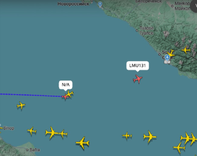 Воздушное разведывательное судно вновь замечено над Чёрным морем