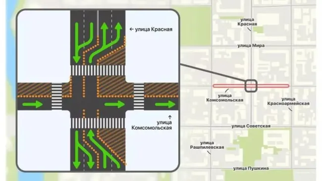 В Краснодаре ограничат движение на улице Комсомольской из-за ремонта водопровода