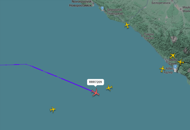 Британский разведывательный самолёт замечен над Чёрным морем