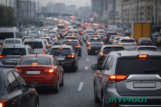 Пробки в Краснодаре достигли 9 баллов на основных улицах города