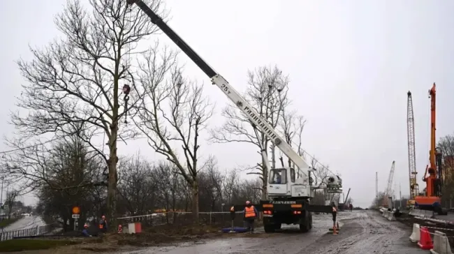 Реконструкция Фадеевского путепровода в Краснодаре продолжается