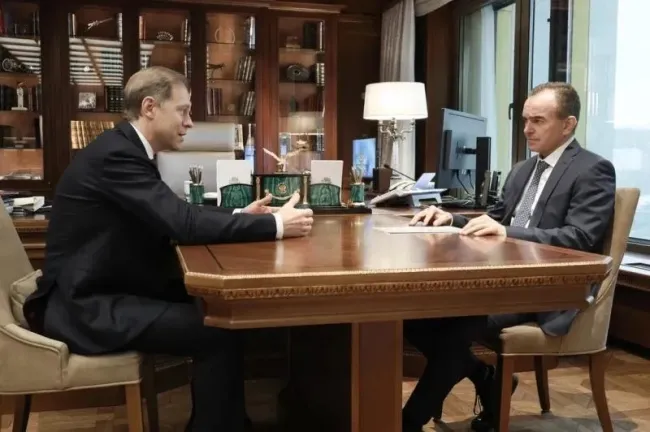 Мантуров и Кондратьев обсудили развитие промышленности в Краснодарском крае