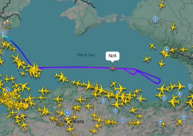 Иностранный разведывательный самолёт пролетел над Чёрным морем