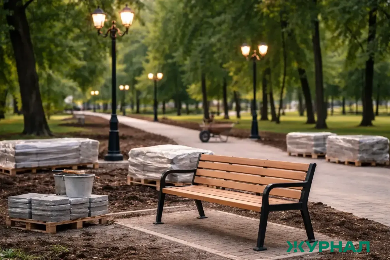 Конфликт подрядчиков затормозил благоустройство Тургеневского сквера в Краснодаре