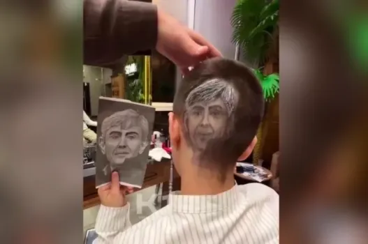 Подросток в Краснодаре сделал стрижку с портретом Сергея Галицкого