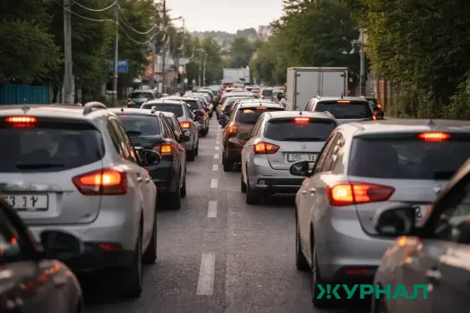 На подъезде к Славянскому кладбищу в Краснодаре образовались пробки