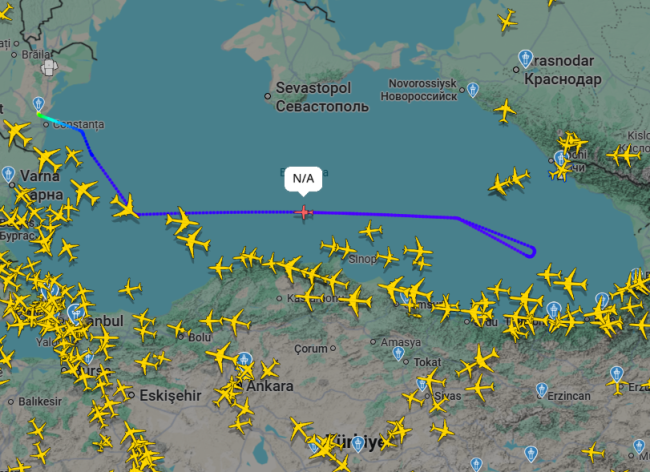 Самолёт-разведчик &laquo;Артемида&raquo; вновь появился над Чёрным морем